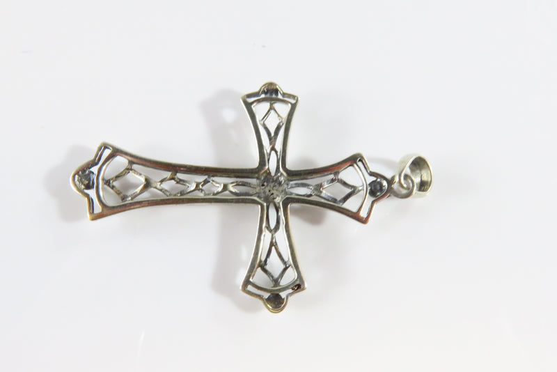 925 Filigree Christian Cross Pendant Fancy Saint John Silver Cross Pendant 1