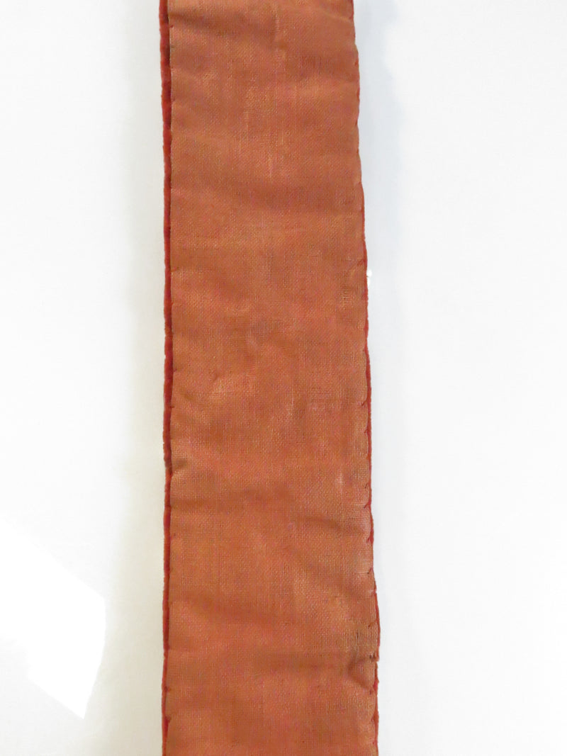 Vintage Felt & Velvet Beaded WAMPUM Strip Banner – Mid-Century Camp Craft