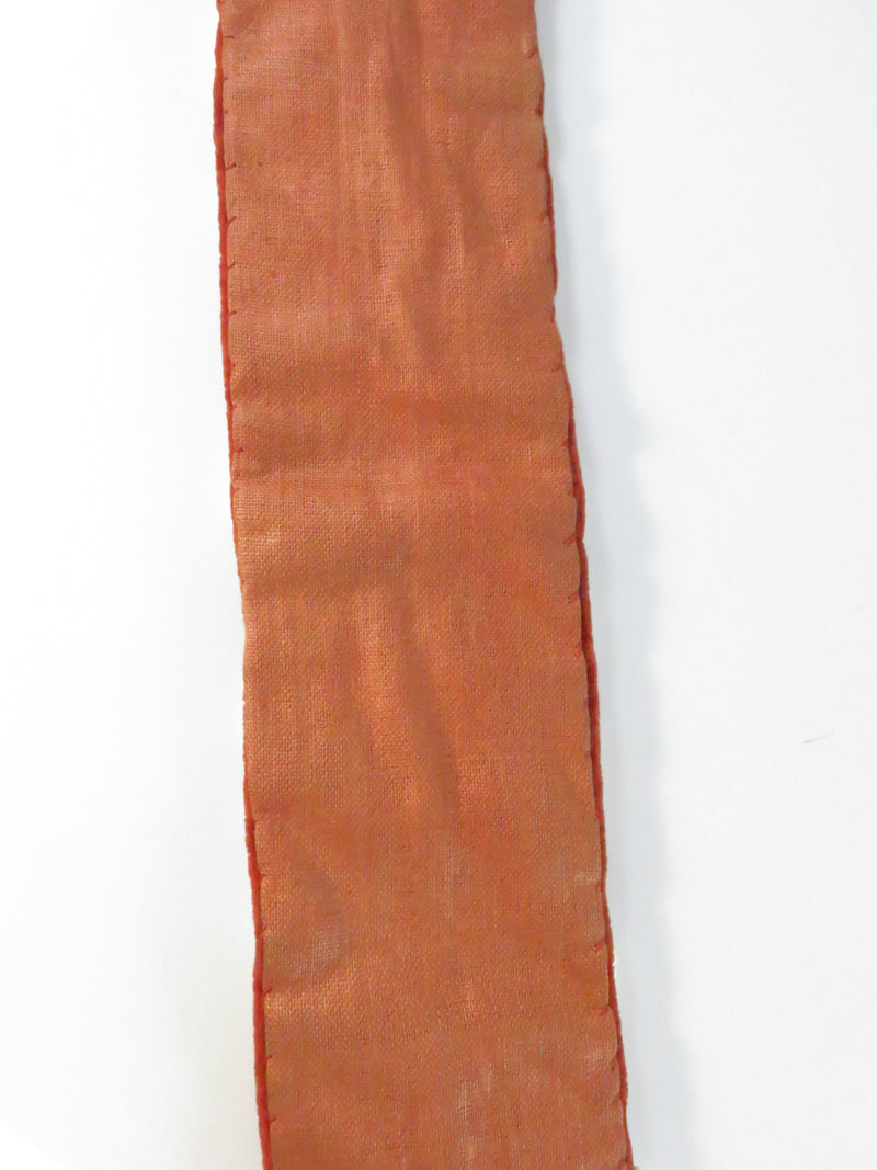 Vintage Felt & Velvet Beaded WAMPUM Strip Banner – Mid-Century Camp Craft