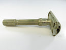 Opposite side view of Gillette Slim Adjustable safety razor with open razor head