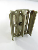 Close-up of Gillette razor head markings including patent and USA text