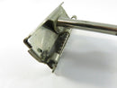 Vintage Christy Single Edge Safety Razor Made in USA Nickel-Plated Metal Diamond Knurled Handle 3 1/2 Inch Wet Shaving