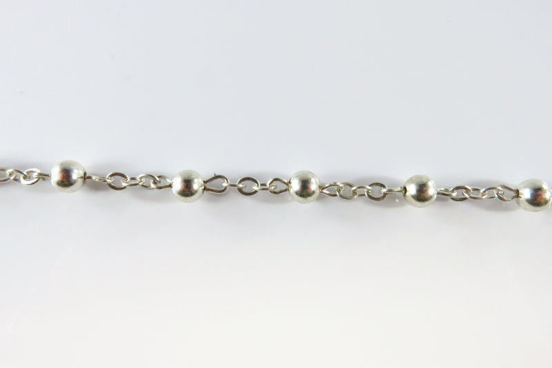 Cable Chain & Ball Link Bracelet 925 Silver Cross Miraculous Medallion Charms