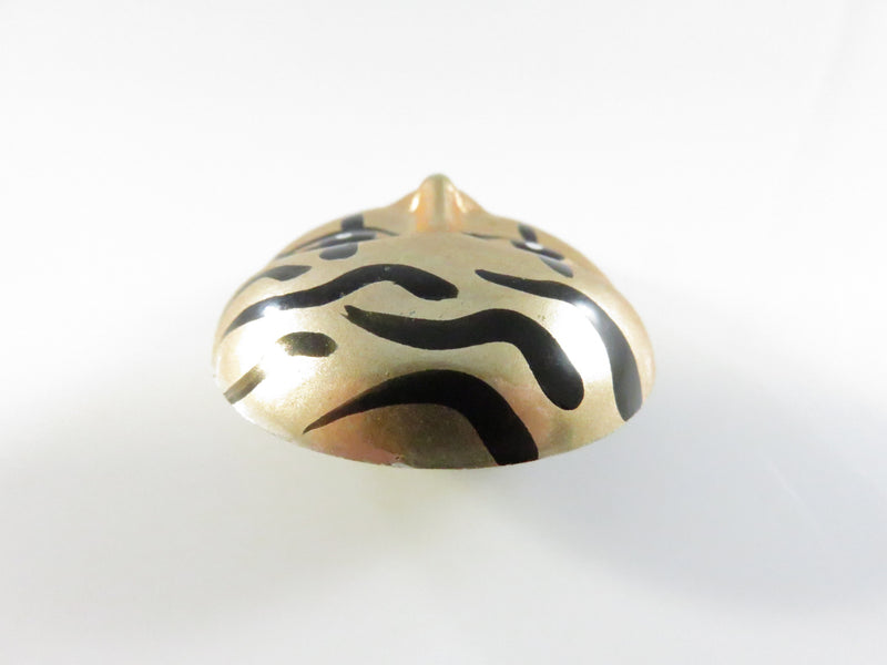 Vintage Gold Tone Pierrot Mask Brooch Pin Made in Taiwan R.O.C. – 2" Tall