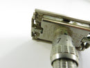 End view of the Gillette razor butterfly head and safety bar