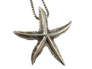 18" Sterling Silver Necklace with 925 Starfish Pendant Big Beach Jewelry product image for Just Stuff I Sell, clear front view, neutral background, original listing photo, optimized descriptive alt text, centered composition