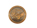 Reverse of Uwharrie Veterans Day Ride coin with five military branch seals