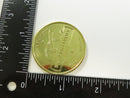 Silver Dollar City Sullivan's Mill Souvenir Token 1980s Branson Missouri Brass Medallion Waterwheel Reeded Edge 20.5 Grams