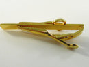 Vintage Gold Tone Barber Shears Rhinestone Tie Bar Clip Unsigned 3D Scissors Alligator Spring Backing 2 1/4 Inch
