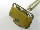Vintage Ever-Ready 1912 Style Single Edge Safety Razor Lather Catcher Art Deco Handle Made in USA Restoration Parts 3 5/8 Inch