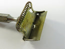 Vintage Ever-Ready 1912 Style Single Edge Safety Razor Lather Catcher Art Deco Handle Made in USA Restoration Parts 3 5/8 Inch