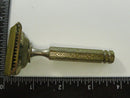 Vintage Ever-Ready 1912 Style Single Edge Safety Razor Lather Catcher Art Deco Handle Made in USA Restoration Parts 3 5/8 Inch