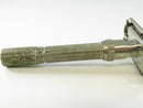 Gillette Slim Adjustable Safety Razor 1965 K2 Double Edge 1-9 Settings Twist to Open Butterfly Doors Made in USA 3 5/8 Inch