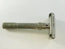 Gillette Slim Adjustable Safety Razor 1965 K2 Double Edge 1-9 Settings Twist to Open Butterfly Doors Made in USA 3 5/8 Inch