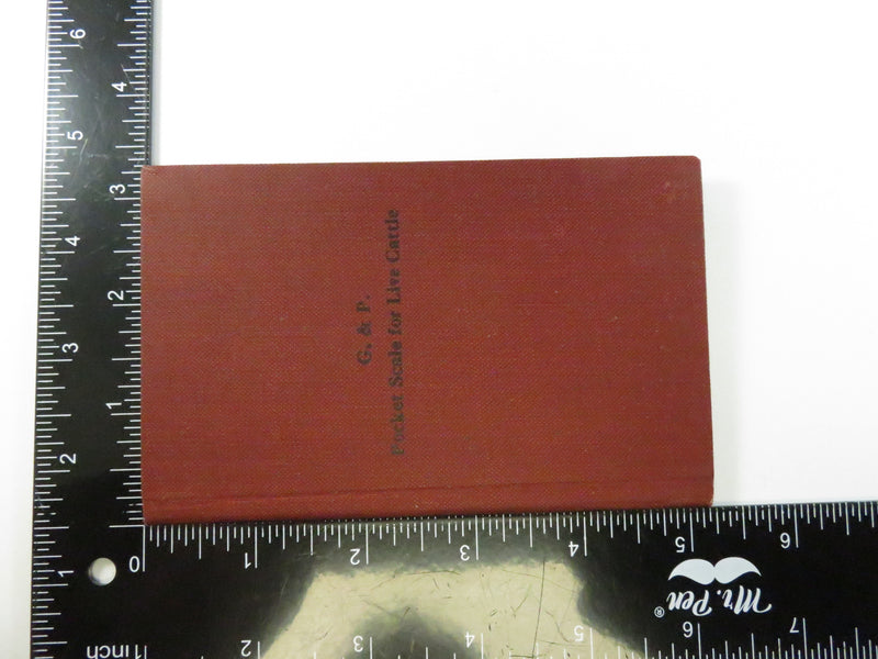 1918 G. & P. Pocket Scale for Live Cattle – Chicago Tape & Label Co. Booklet