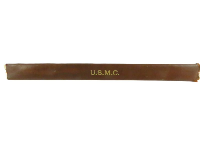 Brown U.S.M.C. object on a white background