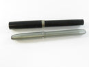 Close view of the black Sheaffer fountain pen clip marked SHEAFFER and its nib