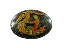 Vintage Russian Black Lacquer Hand Painted Pin – Ivan Tsarevich Capturing the Firebird — Jewelry & Watches:Vintage & Antique