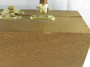 Vintage Hand-Painted Asian Pheasant Wooden Box Purse Faux Bamboo Handle Brass Flip Lock Mid-Century 10 Inch Handbag