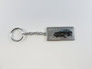 1990 Ford Thunderbird SC 35th Anniversary Key Chain – Owner Package Enamel Key Fob, Silver-Tone — Silver, Enamel — front view