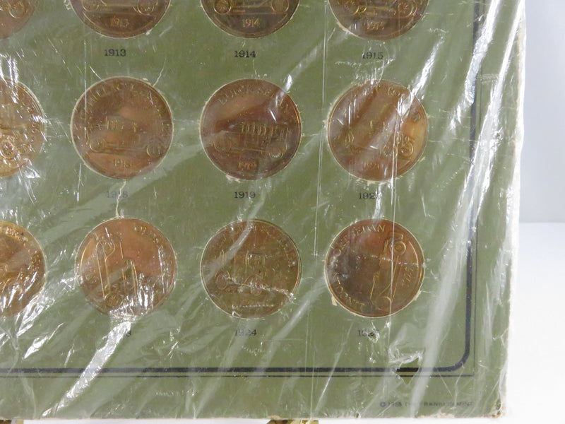 The Franklin Mint Antique Car Coin Collection Series 1 Bronze Medals - 25 Piece Set