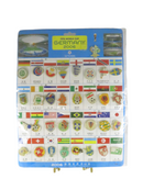 2006 FIFA World Cup Germany 32 Team Pinback Set on Card — Enamel — front view
