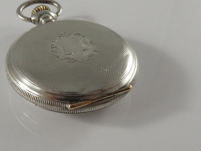 c1906 Elgin National Watch Co 0s Sterling Cased Pocket Watch 7 Jewel Grade 324 Model 3