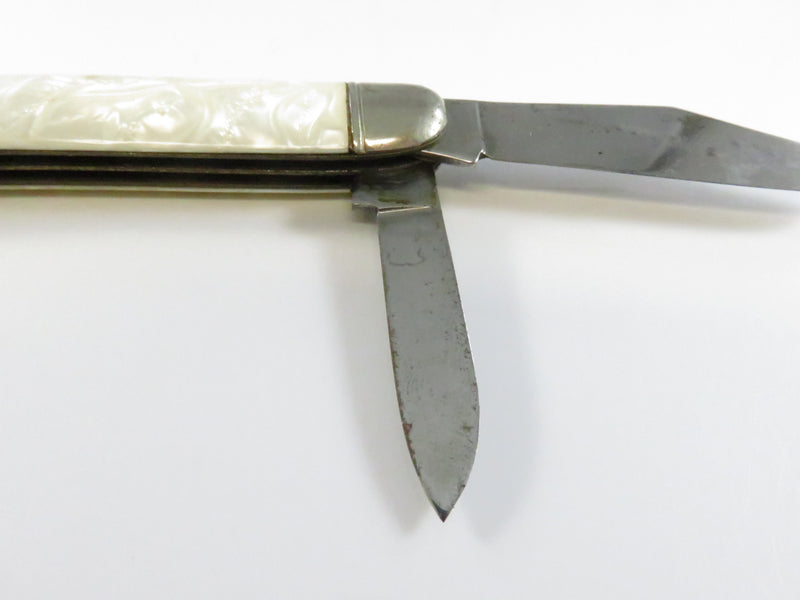Vintage Imperial Draper Felt Advertising 2-Blade Pocket Knife - 3 1/2"