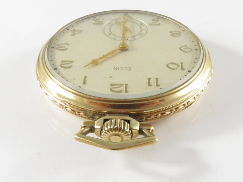 c1935 Elgin 12s 10K Gold Filled Cased Pocket Watch 15 Jewel Grade 315 Model 3