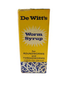 Vintage 1995 De Witt's Worm Syrup Bottle & Box – London Display Only 30 ml — front view