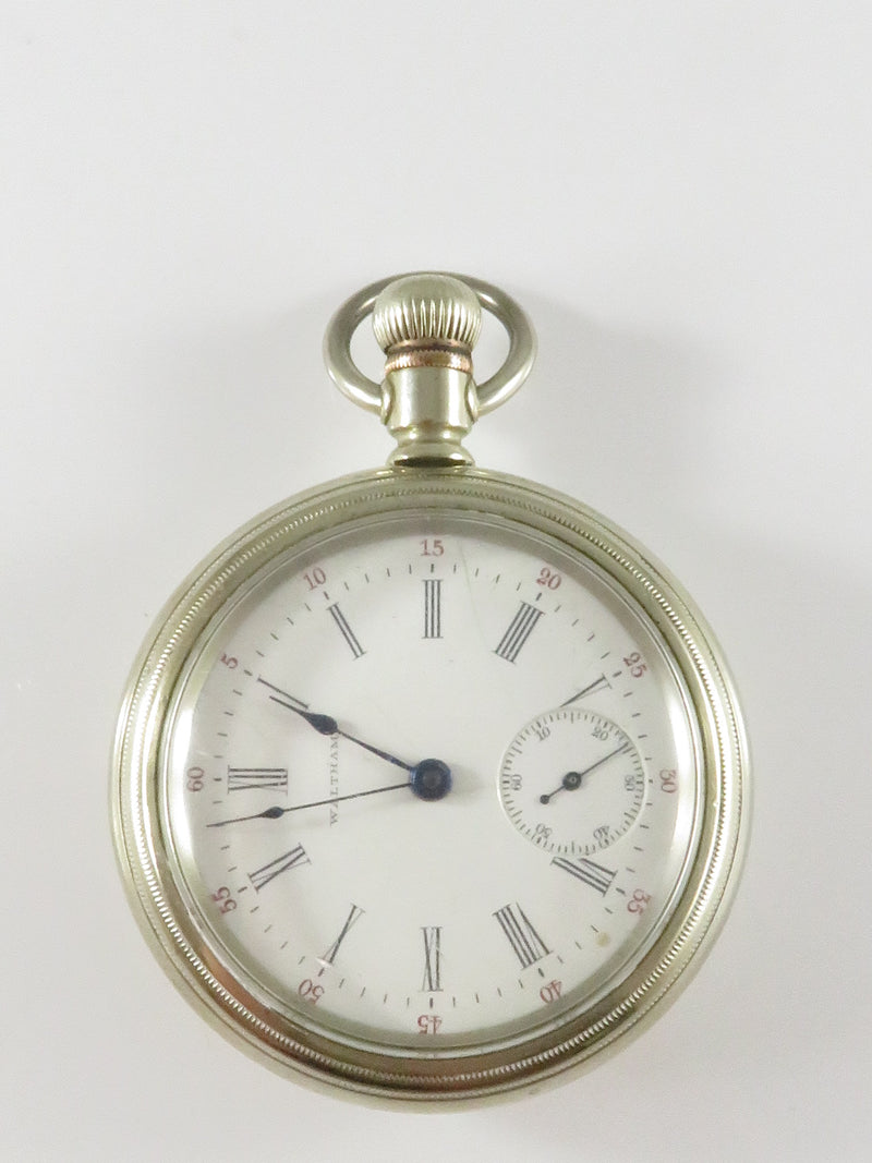 1902 Waltham 18s Pocket Watch Model 1883 15j Grade 81 Open Face For Parts