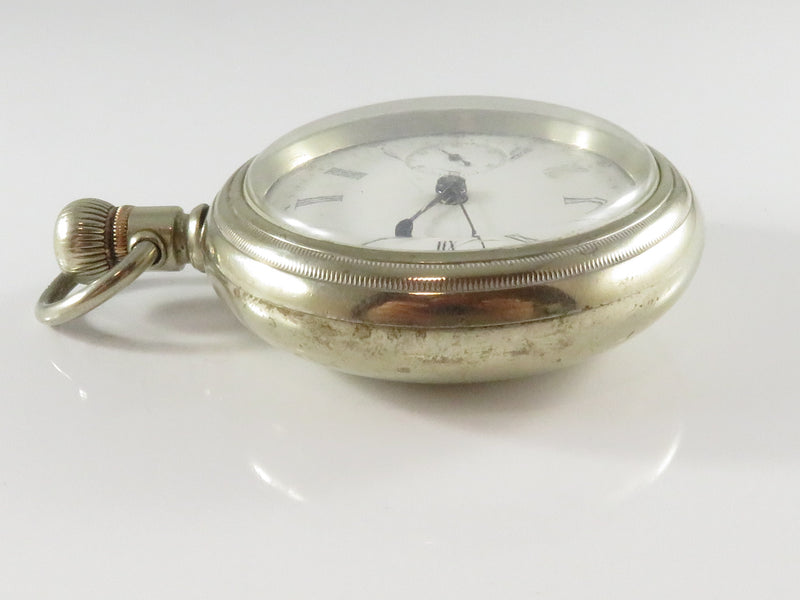 1902 Waltham 18s Pocket Watch Model 1883 15j Grade 81 Open Face For Parts
