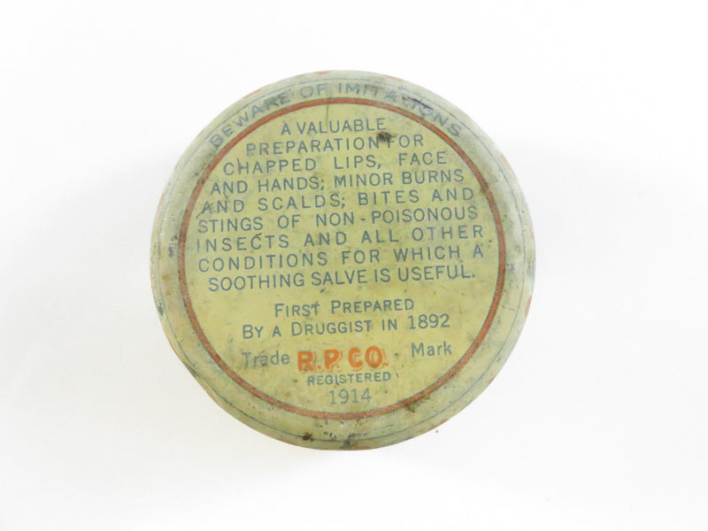 Antique Smith’s Rosebud Salve 1 oz Tin – Woodsboro MD – 25¢ price – c.1914 era