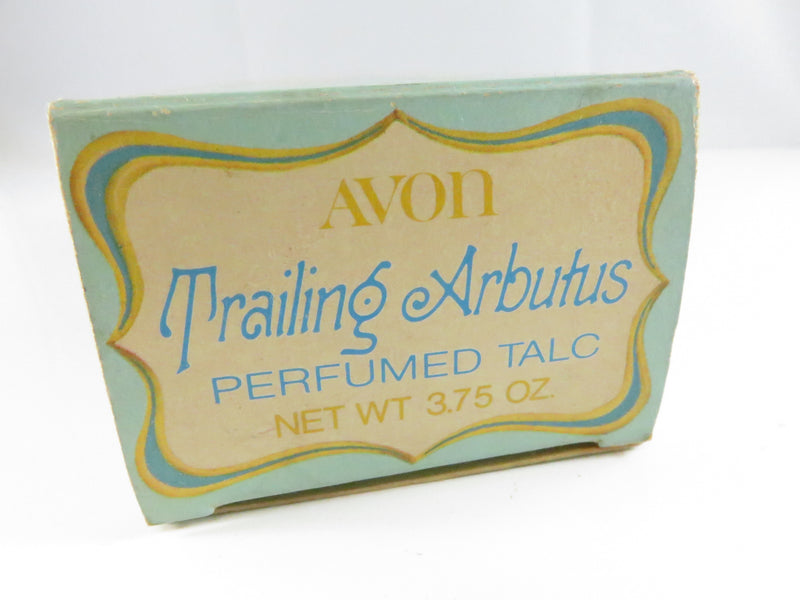 Avon California Perfume Co. 1977 Trailing Arbutus Perfumed Talc Tin w/ Box