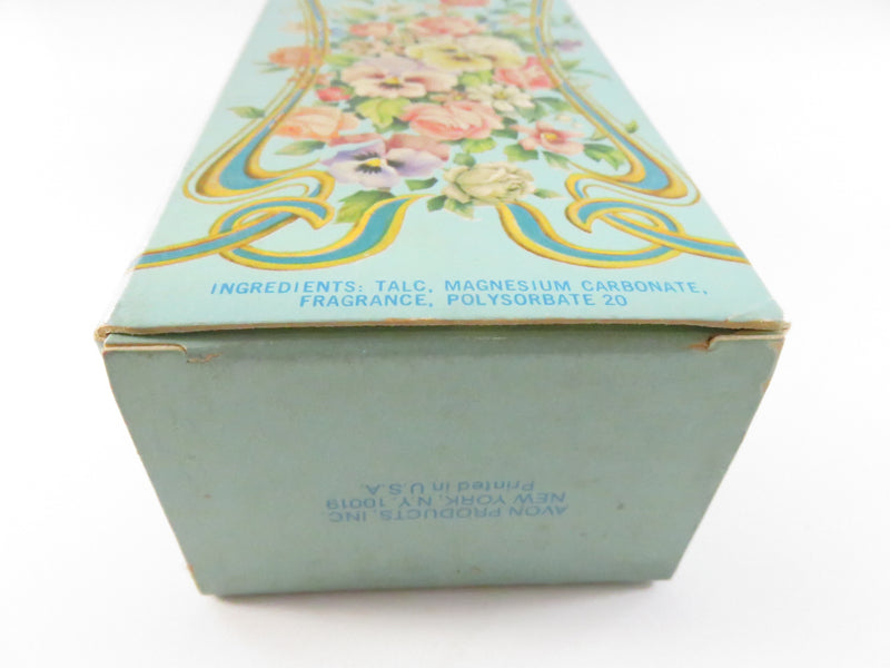 Avon California Perfume Co. 1977 Trailing Arbutus Perfumed Talc Tin w/ Box