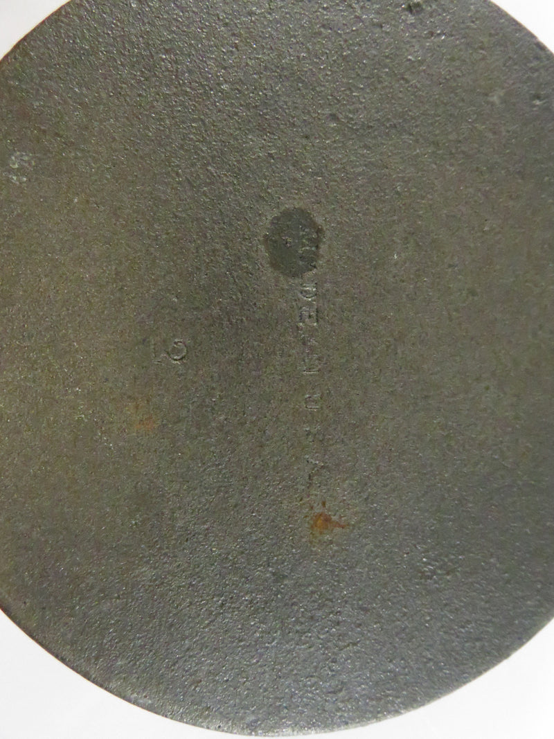Vintage Cast Iron Miniature Skillet with Painted Amish Girl - 6 3/8"