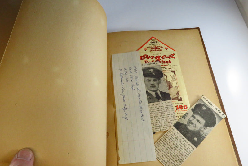 WW2 Era Newspaper Clippings Photo Scrap Book Galax VA Scrap Book