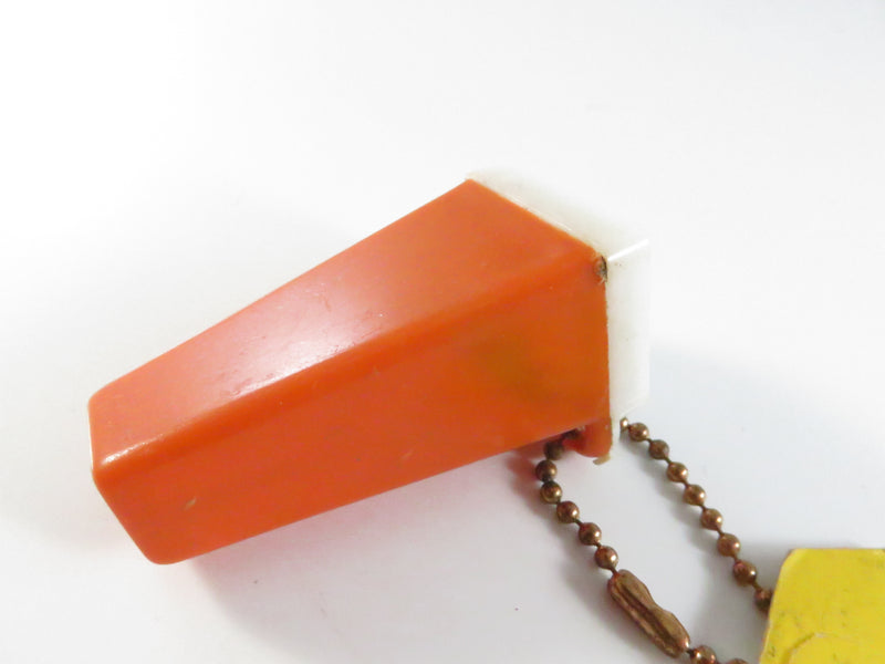 Vintage Souvenir Viewfinder Keychain with Religious Slide and Greeting Tag - 1960s