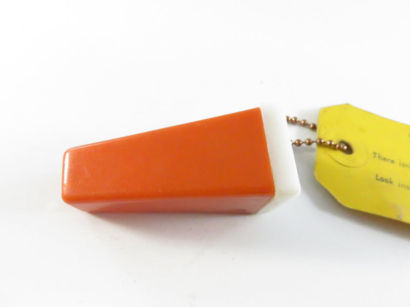 Vintage Souvenir Viewfinder Keychain with Religious Slide and Greeting Tag - 1960s