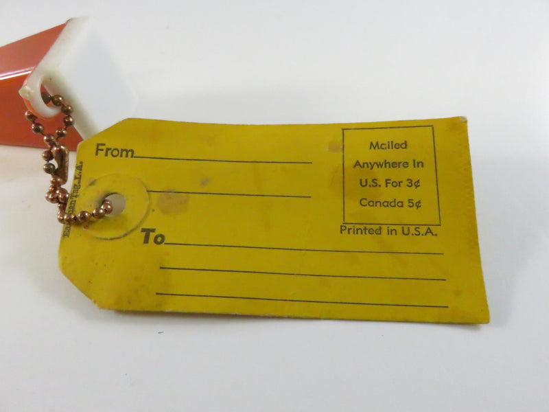 Vintage Souvenir Viewfinder Keychain with Religious Slide and Greeting Tag - 1960s