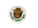 Smokey Bear Prevent Forest Fires Patch - Vintage Round 2" Embroidered Badge — front view