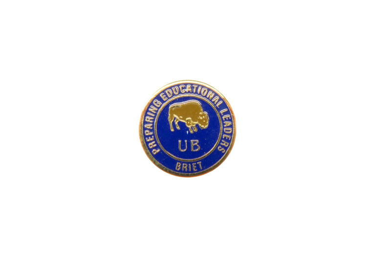 University of Buffalo UB Briet Program Preparing Educational Leaders Lapel Pin — Gold, Enamel — front view