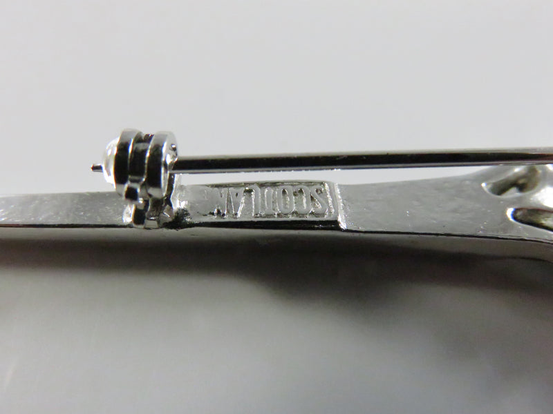 St Justin Pewter Scottish Thistle Kilt Pin Brooch - 1 3/4"