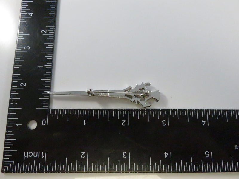 St Justin Pewter Scottish Thistle Kilt Pin Brooch - 1 3/4"