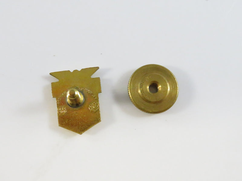 Vintage AFL-CIO Bastion Bros. Co. Gold Tone Screwback Lapel Pin