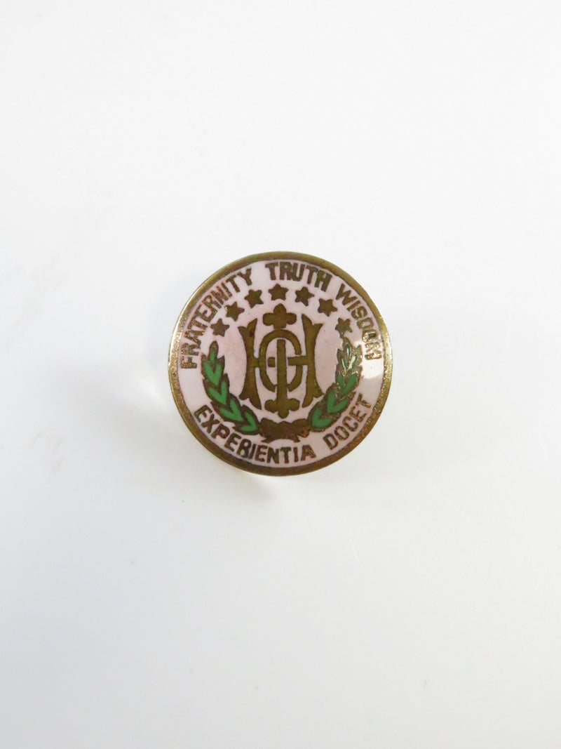 Antique Improved Order of Heptasophs Screwback Lapel Pin - 16.10mm