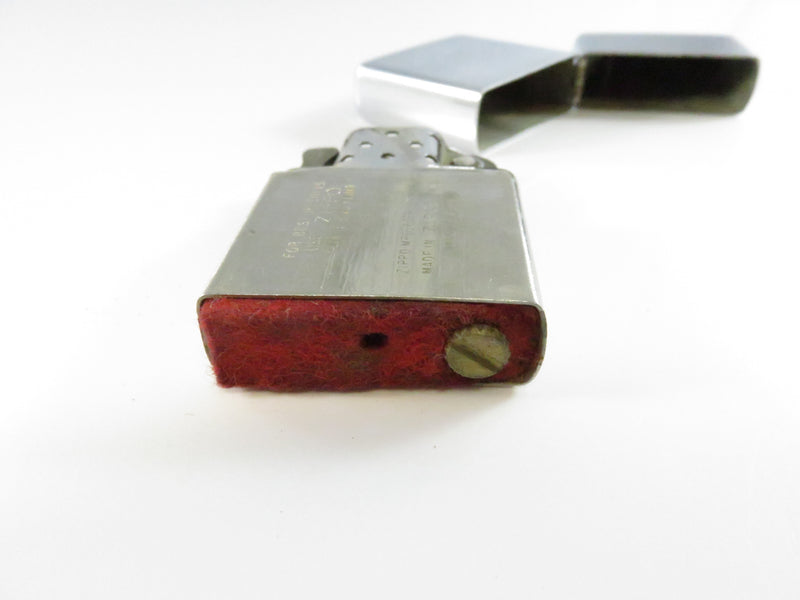 1966 Zippo Lighter Brushed Chrome Finish with Patent 2517191 - Vintage Lighter