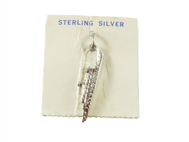 Vintage Pre-Owned Sterling Silver Steam Ship Charm - 22.35mm Long, 1 Gram