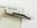 Vintage Pre-Owned Sterling Silver Steam Ship Charm - 22.35mm Long, 1 Gram product image for Just Stuff I Sell, clear front view, neutral background, original listing photo, optimized descriptive alt text, centered composition variant 3