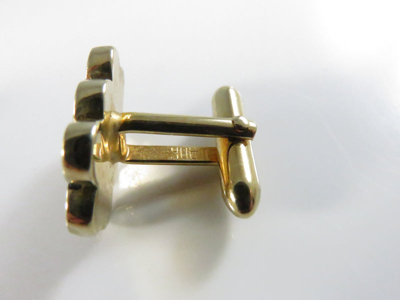Vintage Swank Gold Tone Clustered Circle Honey Cone Cufflinks Mid Century